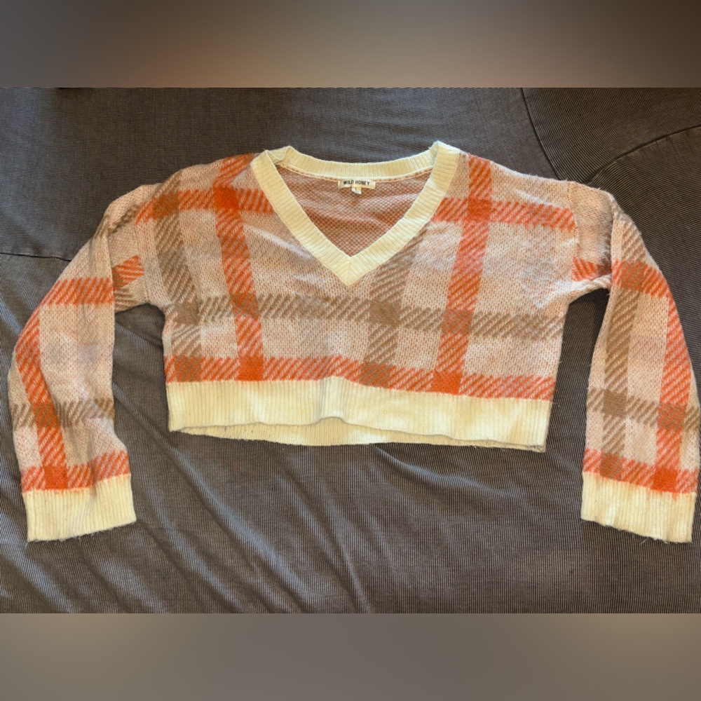 Plaid sweater